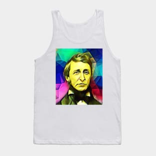 Henry David Thoreau Colourful Portrait | Henry David Thoreau Artwork 6 Tank Top